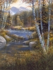 Fall on River-Triptych-Right Panel